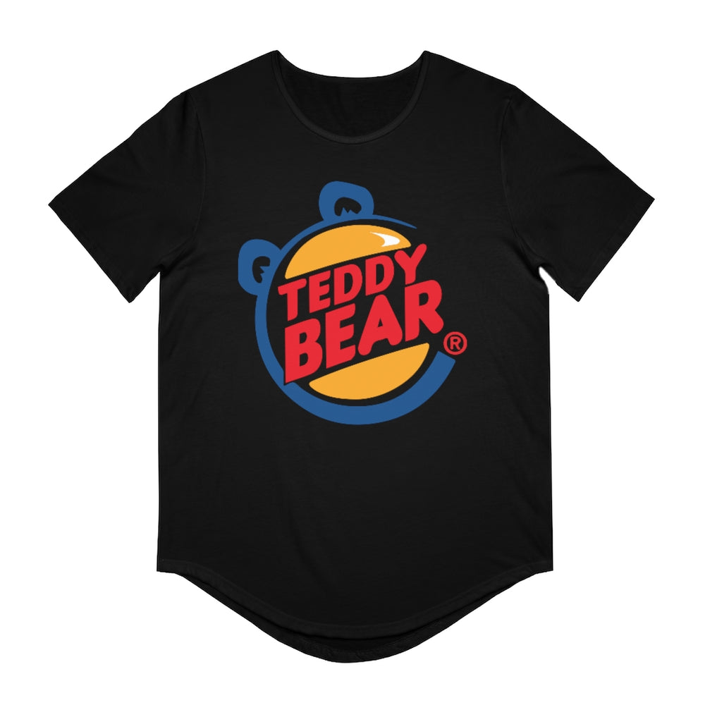 Teddy Bear King (Jersey Curved Hem Tee)