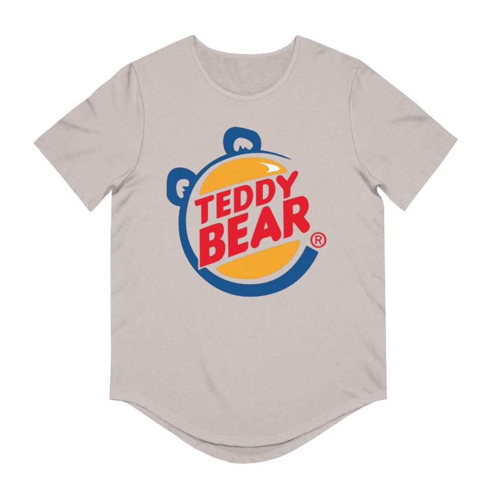 Teddy Bear King (Jersey Curved Hem Tee)